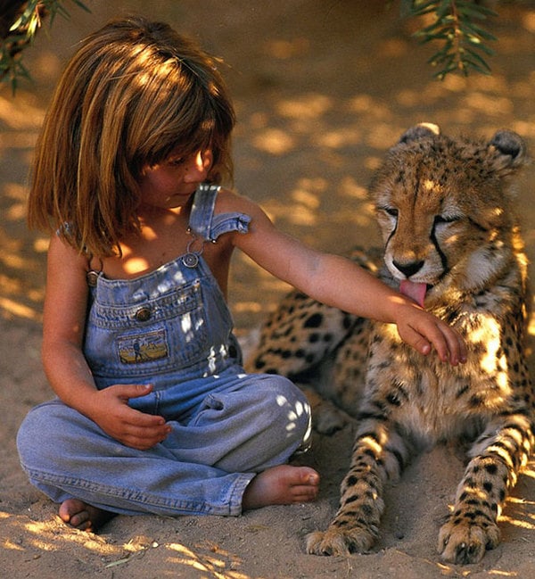 Фотографии девочки с дикими животными сводят всех с ума спустя 20 лет