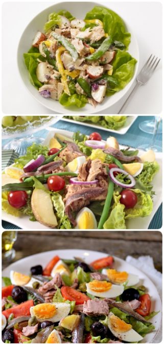 Диетический салат «Нисуаз» с консервированным тунцом