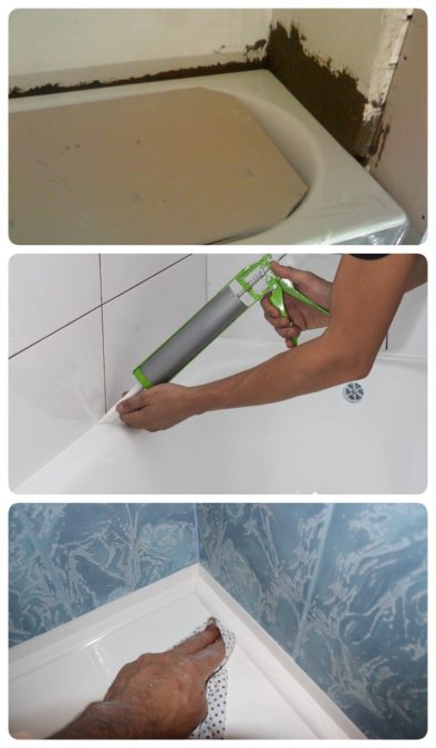 5 решений проблемы зазора между ванной и стеной.