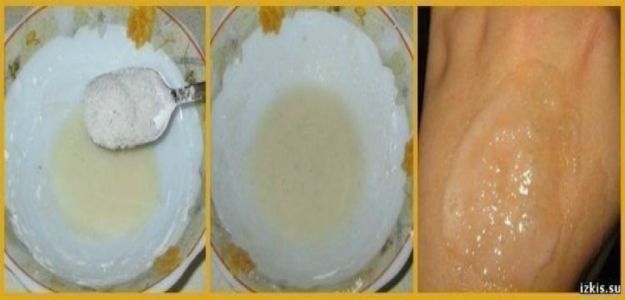 Китайская маска красоты из меда крахмала и соли