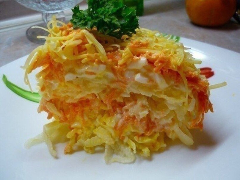 Французский салат с морковью и сыром — готовьте побольше!