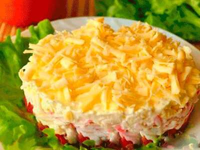 Для любителей крабовых палочек - рецепты 4 разных салатов