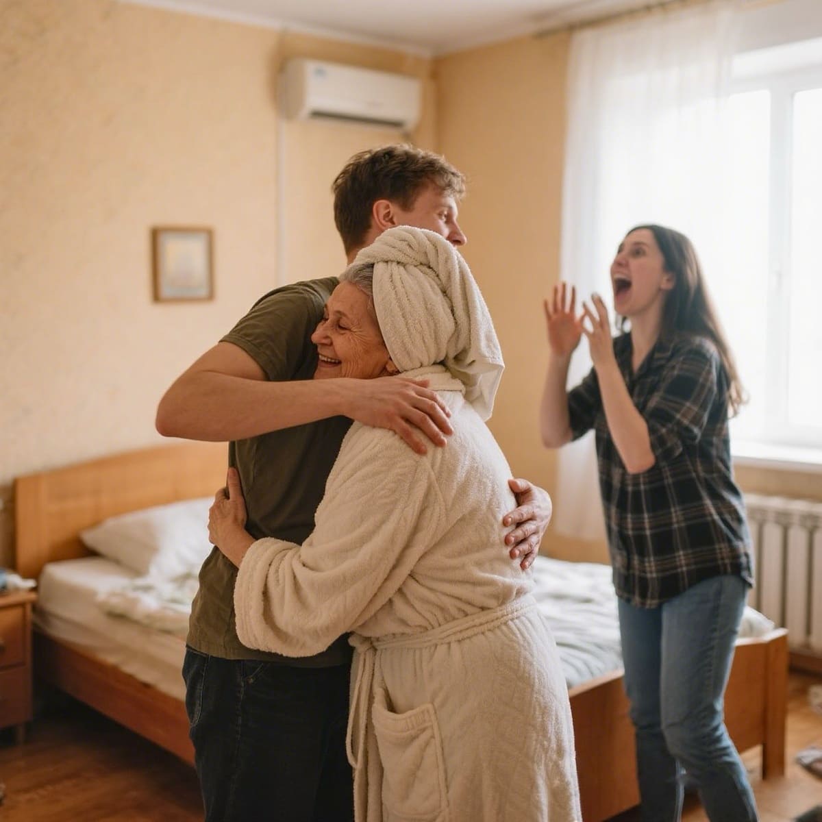 — Валите из моего дома! И сыночку-корзиночку своего прихватите! — то, что она увидела, стало последней каплей