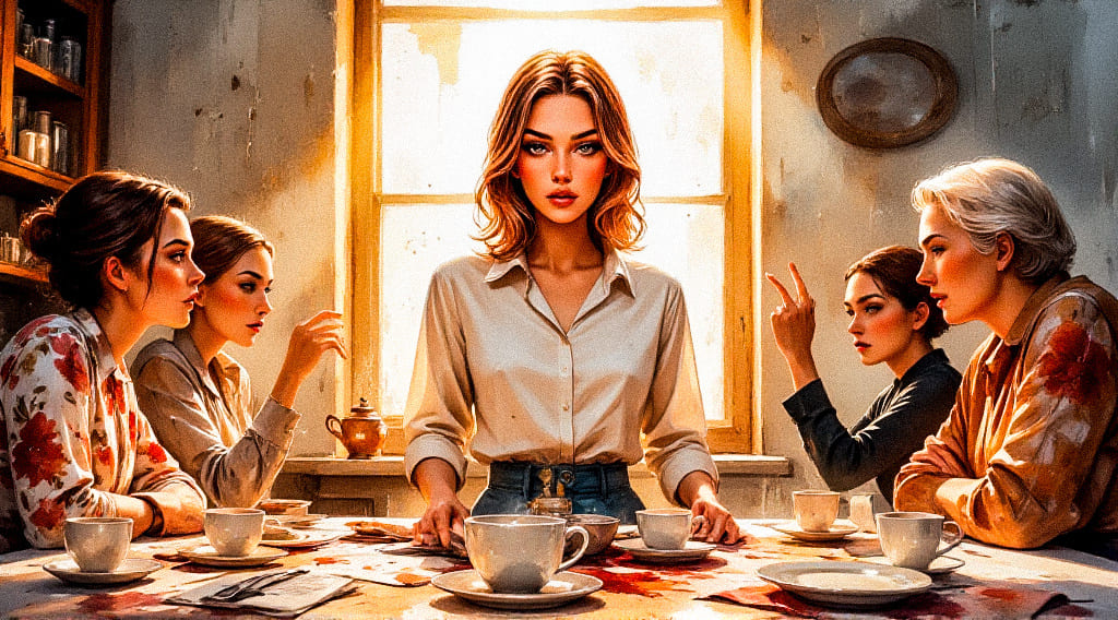 — А мне легко? Каждый день слышать, какая я никчемная жена и мать?