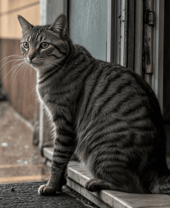 Кота перед продажей квартиры выставили за дверь